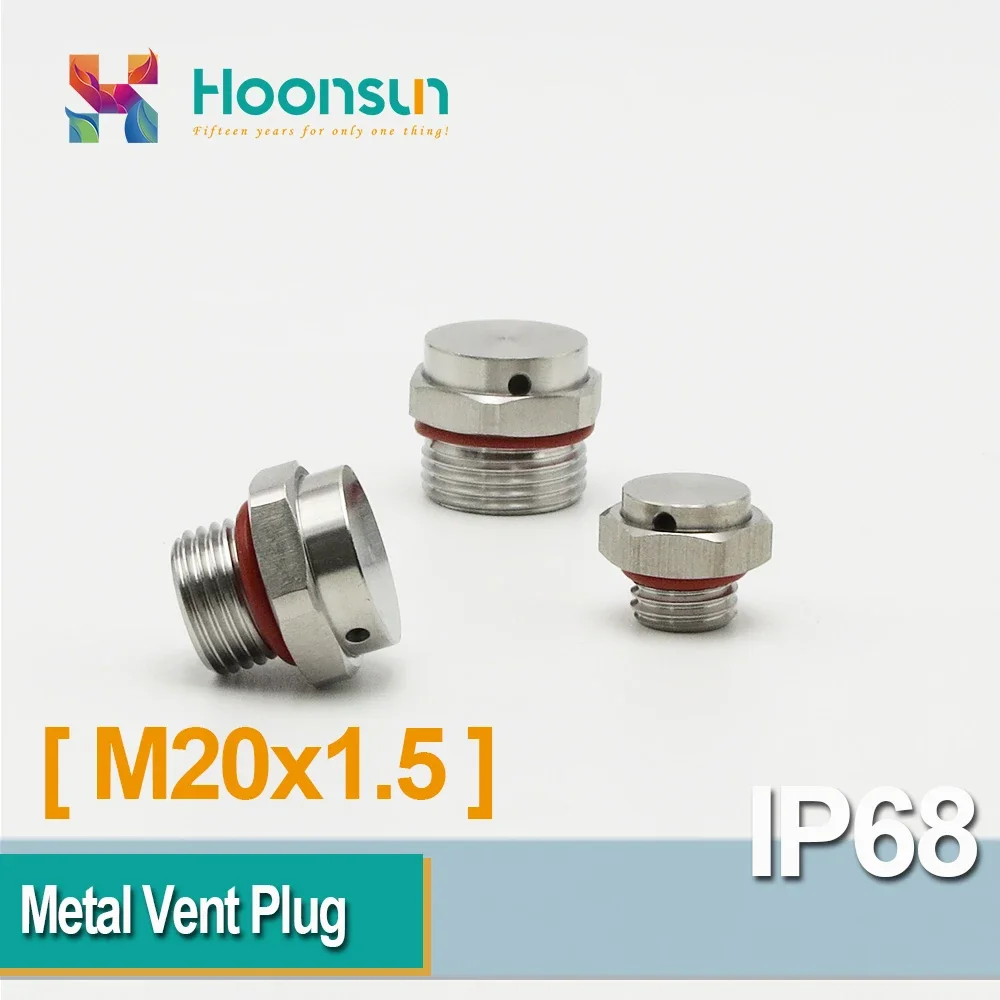 2pcs M20 Metal Screw Plug With Vent Stainless Steel 304 M20x1.5 M20*1.5