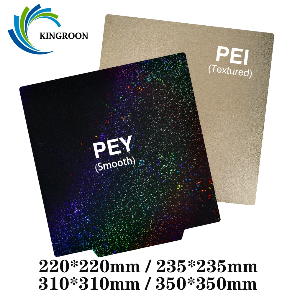 Produktbild von PEI-Federstahlplatte 300x300 Mm – Magnetisch, Doppelseitig, 260°C Hitzebeständig – Für Anet E12, E16, ET5 & Artillery SW X1