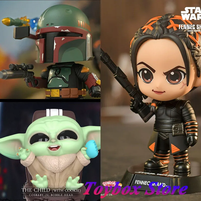 Hottoys Ht Cosbaby Cosb863 Cosb930/1 Boba Fett Cosb929 Fennec Shand Cosb843/4 Grogu Star Wars Anime Mini 10Cm Action Figure