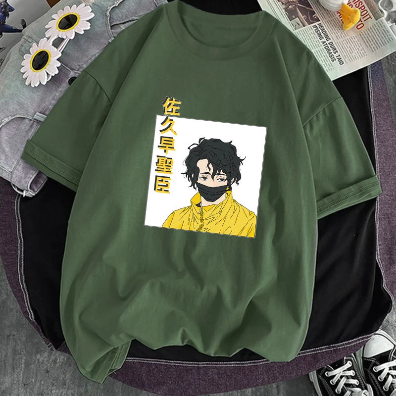 

Breathable T-shirt Women Haikyuu Kageyama Loose Hip Hop Casual Black Short Sleeve Top Tee Summer 2022 Soft Male Graphic T shirts