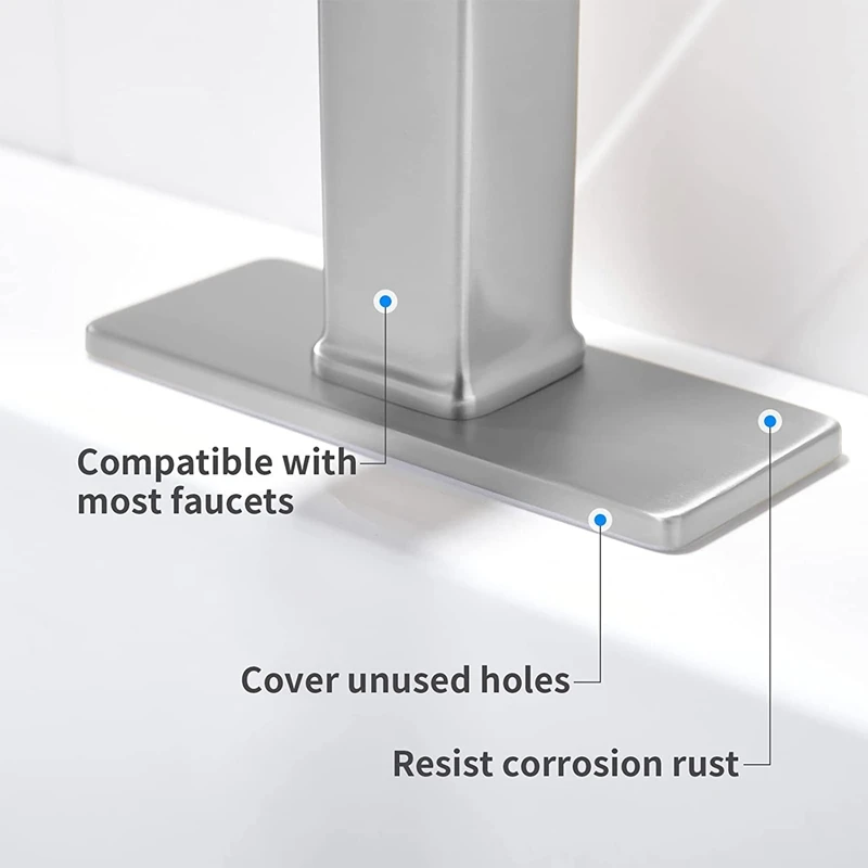 Faucet Accessories 1PC 304 Stainless Steel Kitchen Faucet Decorative Plate