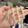 50g Garden Series Hand Mixed Knitting Yarn Green Flower Thread Handmade Crochet Stick Needle Woven Bag Hair Loop Yarn Gift Decor 3