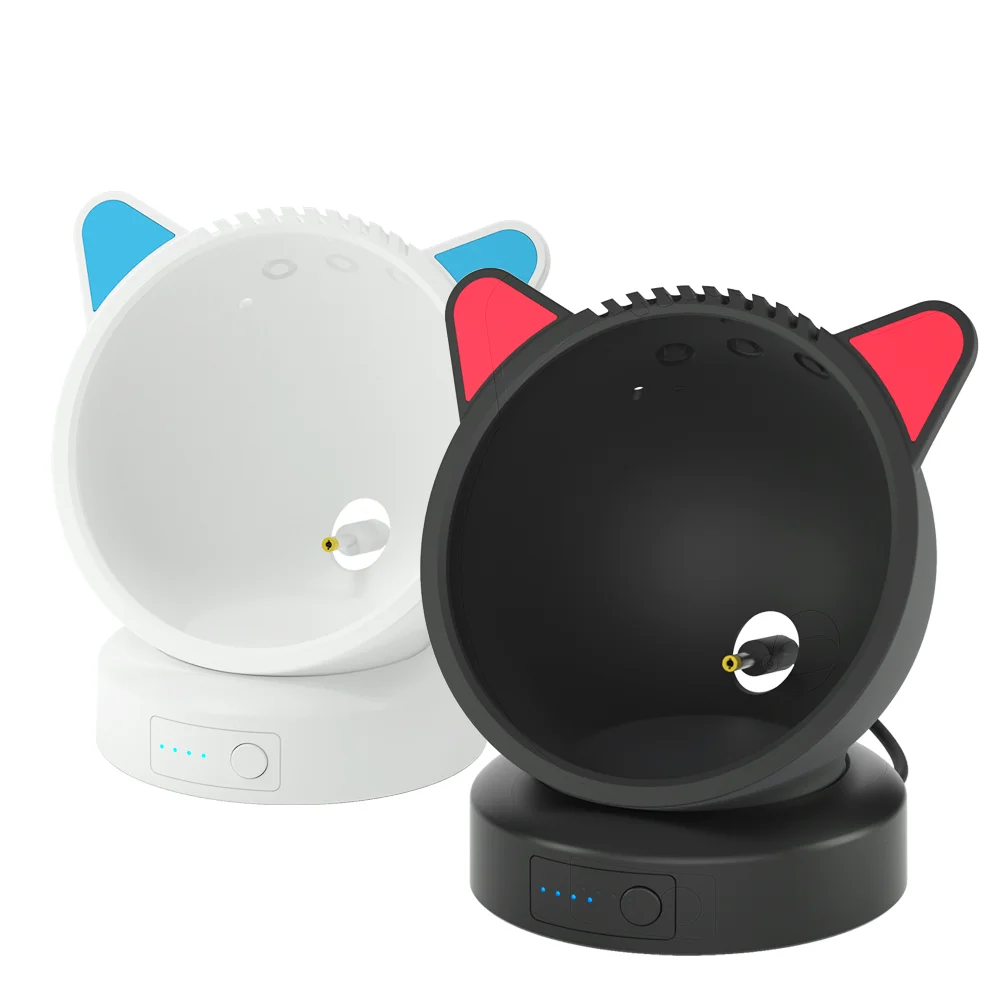 Echo Pop Battery Base Docking Station Di Ricarica Portatile Con Cute Cat Ears Coperchio Protettivo In Silicone Portabatteria Per Echo Pop