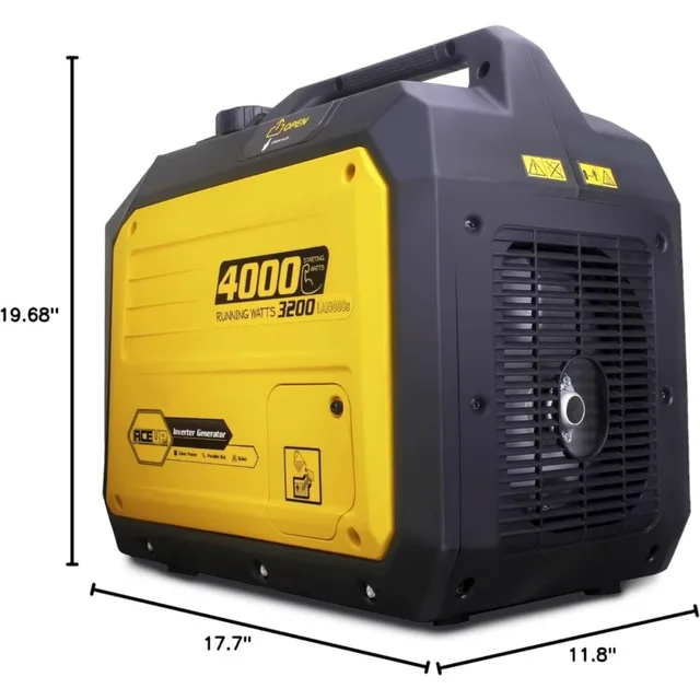 4000 Watt Portable Inverter Generator Gas Powered 149cc Quiet Generator 3