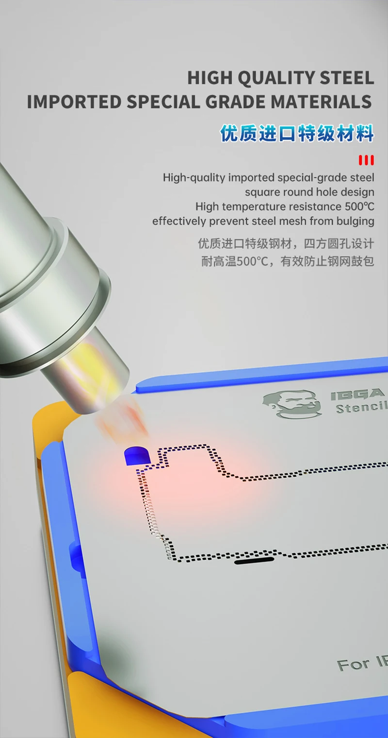 Mechanic iBGA 12 Pro 10 in 1 BGA Reballing Stencil Platform For iPhone X-13 pro max Motherboard Middle Rework Tin Mesh Template best ratcheting wrench set