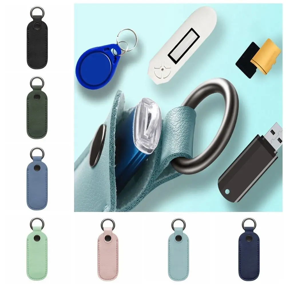 PVC Leather USB Flash Drive Storage Bag Protective Case