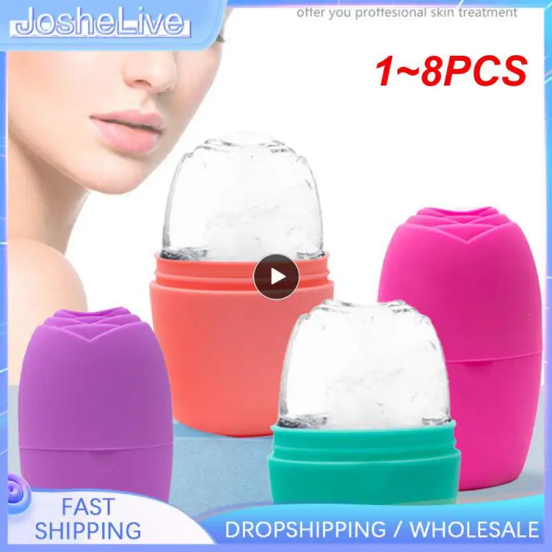 

1~8PCS Ice Globe Balls Silicone For Face Eyes And Neck Lifting Contouring Beauty Skin Care Face Massager Facial Treatment Tools