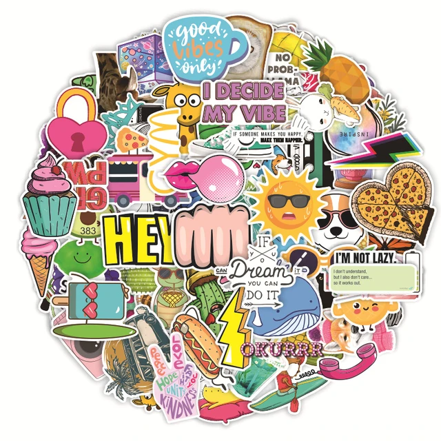 50pcs Inspirational Quote Stickers Vision Board Motivational Sticker for  Adults Teens Students Teachers Aesthetic Decals Gift