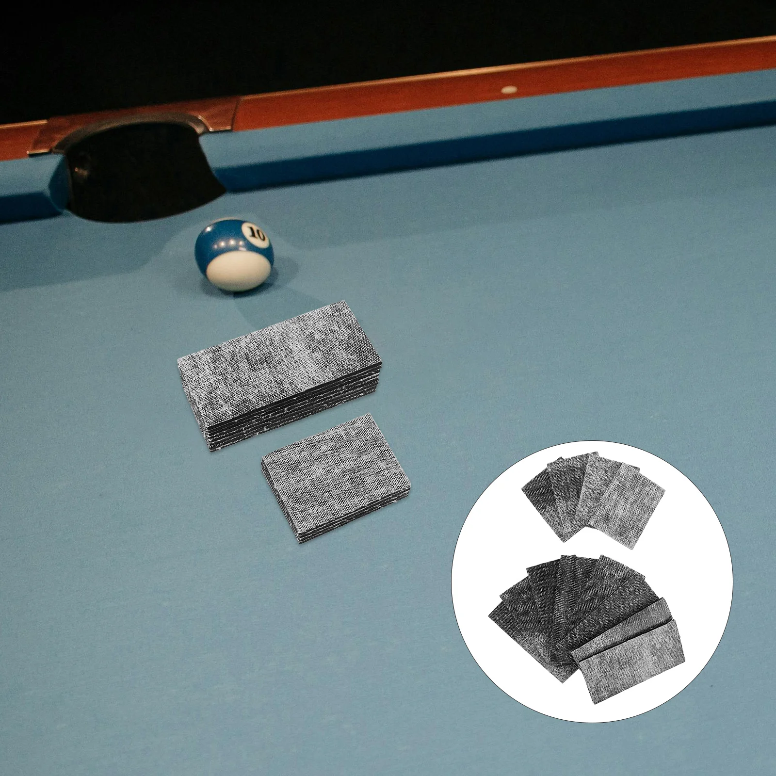 12 Pcs Pool Table Rubber Sheet Cushion Billiard Ball Replacement Accessories Folding Net Snooker Balls Game Table Pad Pocket