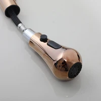 JIENI Rose Gold ก๊อกน้ําห้องครัว 360 หมุน 3-Way ทองเหลืองที่ถอดออกได้ก๊อกน้ําอ่างล้างจานจอแสดงผลอุณหภูมิ LED ร้อนเย็น TAP 3