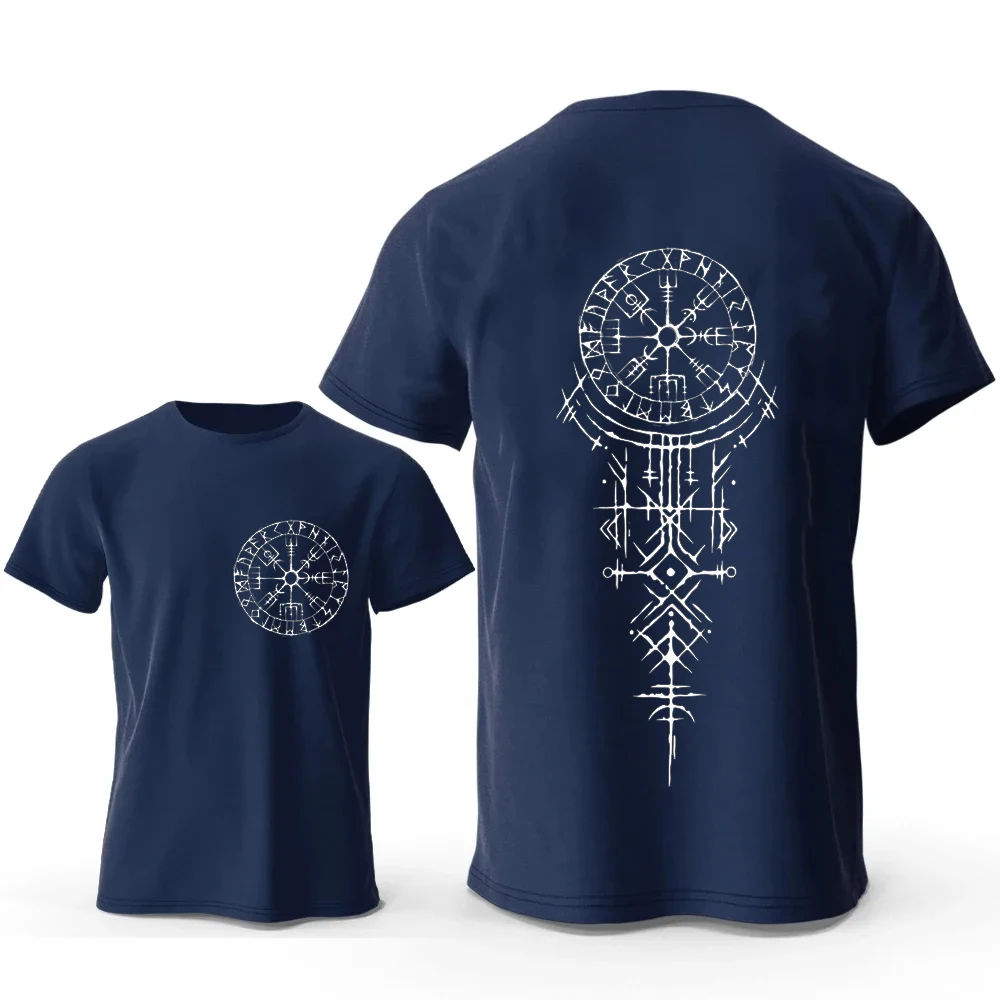 Viking Runic Compass Graphic T Shirts Funny Trip Tshirts Short Sleeve Tops Fashion Casual Harajuku T-shirts Men Brand T-shirts 5