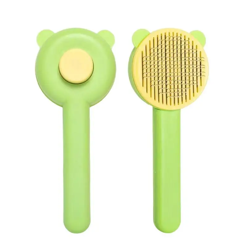 

Slicker Brush For Dogs Grooming Shedding Pet Brush Dog And Cat Hair Brush One-Push Button Release Pet Hair Removing Brush