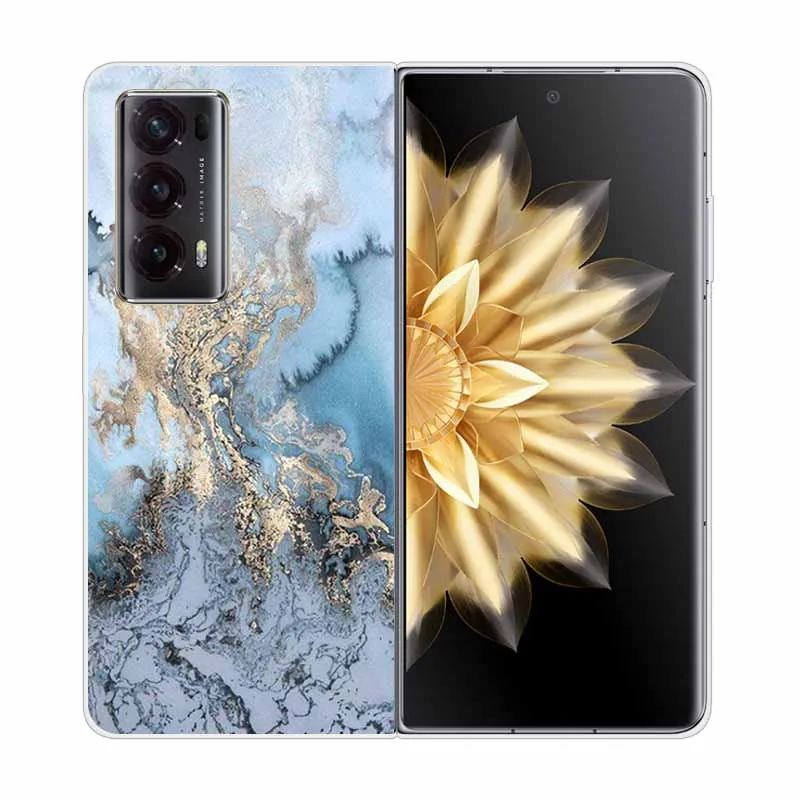 Elegant Marble Design Transparent Hard Case
