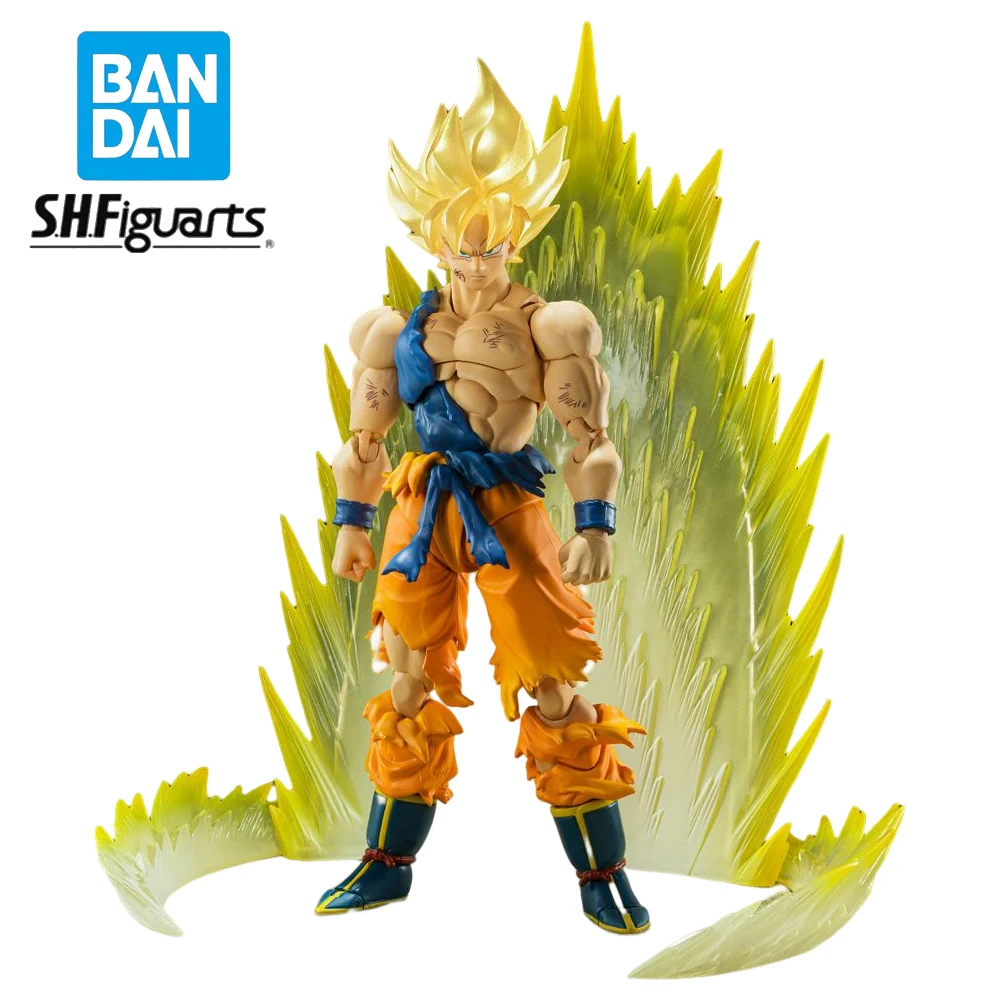 

Pre-Sale Original Bandai S.h.figuarts Dragon Ball Son Goku Super Saiyan Anime Figure Battle Damage Form Boxed Action Model Toys