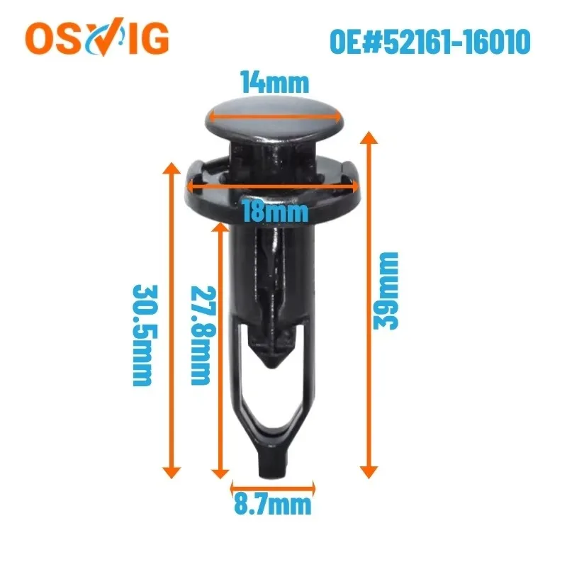 30PCS OE# 5216102020 521610K040 5216116010 Push Bumper Retainer