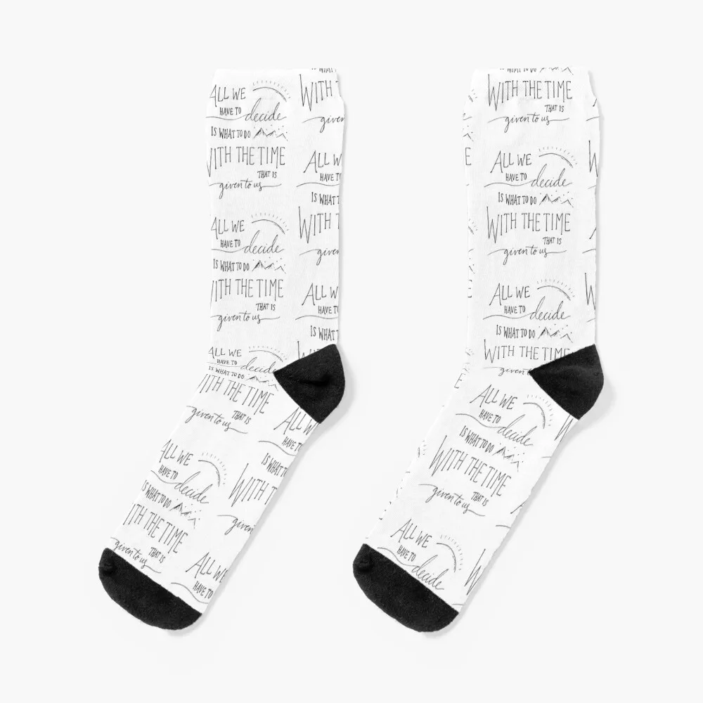 

Time Given To Us_quot Socks football socks snow Women Socks Men's