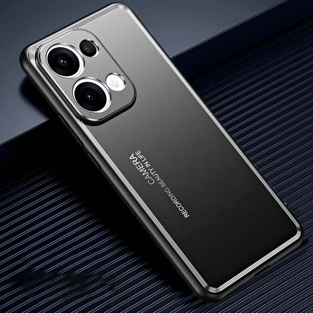 Matte Metal Shockproof Silicone Bumper Phone Case