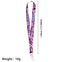 Lanières de cou pour clé, dessin animé mignon, porte-Badge d'identification, porte-clés, corde suspendue, accessoires cadeaux 5