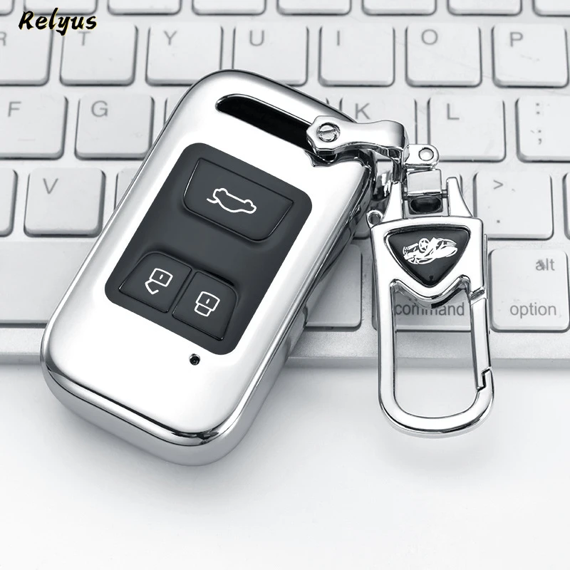 

New TPU Soft Remote Car Key Case Cover For Chery Tiggo 3 5X 4 8 Glx 7 2019 2020 Holder Shell Auto Fob Keychain Accessories
