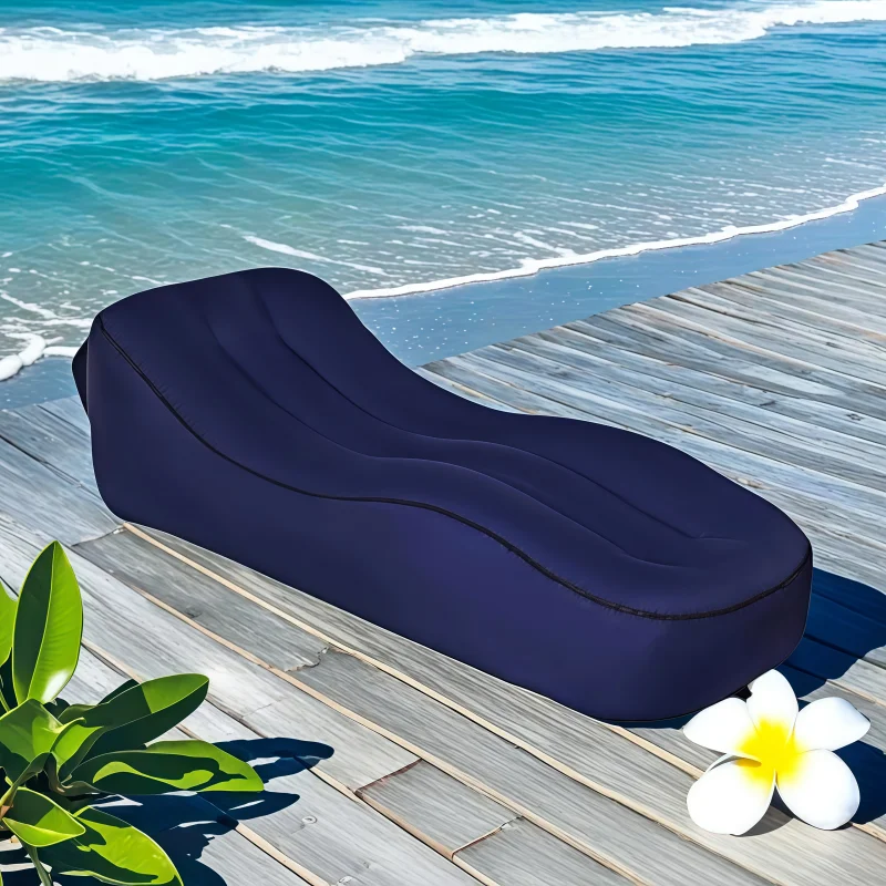 New Inflatable Sofa Bed, Outdoor Beach Lazy Inflatable Mattress Portable Air Lying Bed Napping Inflatable Sofa - Beach, Camping New Inflatable Sofa Bed, Outdoor Beach Lazy Inflatable Mattress Portable Air Lying Bed Napping Inflatable Sofa - Beach, Camping