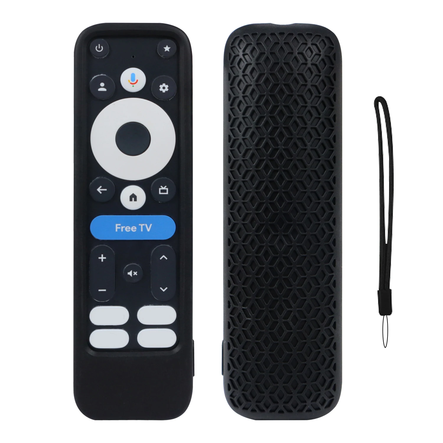 Remote control Case for onn Google TV 4K Pro -2025 Smart TV Silicone Protective Cover Anti-drop Non-slip Soft Remote Case silicone remote case,silicone remote cover,silicone remote sleeve,remote controller cover,silicone case protector