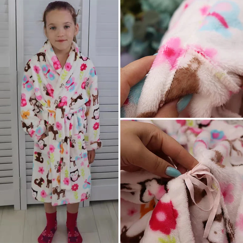 Cozy Children's Flannel Pajamas - Warm Kids Bathrobe & Sleepwear
