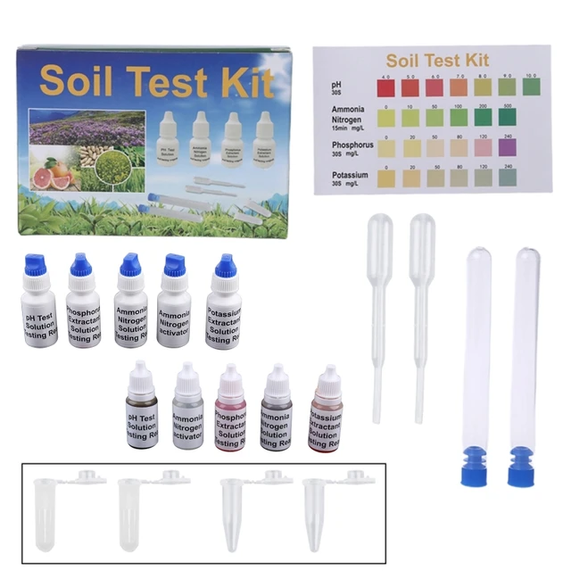 Soil PH Test Solution Phosphorus N1 Nitrate P1 Potassium K1 K2 Extractant Testing Reagent Kit Set