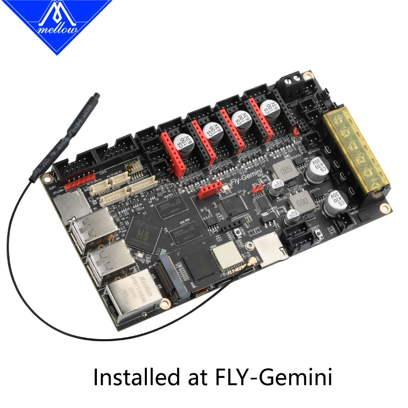 Placa Mellow-fly-m2we V1.0 16g Emmc e 5g Wifi Mais Rápido Mais Estável para Impressora 3d Fly-delta Gemini V2.0 Board Klipper Rrf - Imagem 3