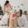 Giant Teddy Bear 39/47 Inch Large Stuffed Animals Big Teddy Bear Plush Toy For Kids Girls Huge Plushies, Brown / Green Color 5