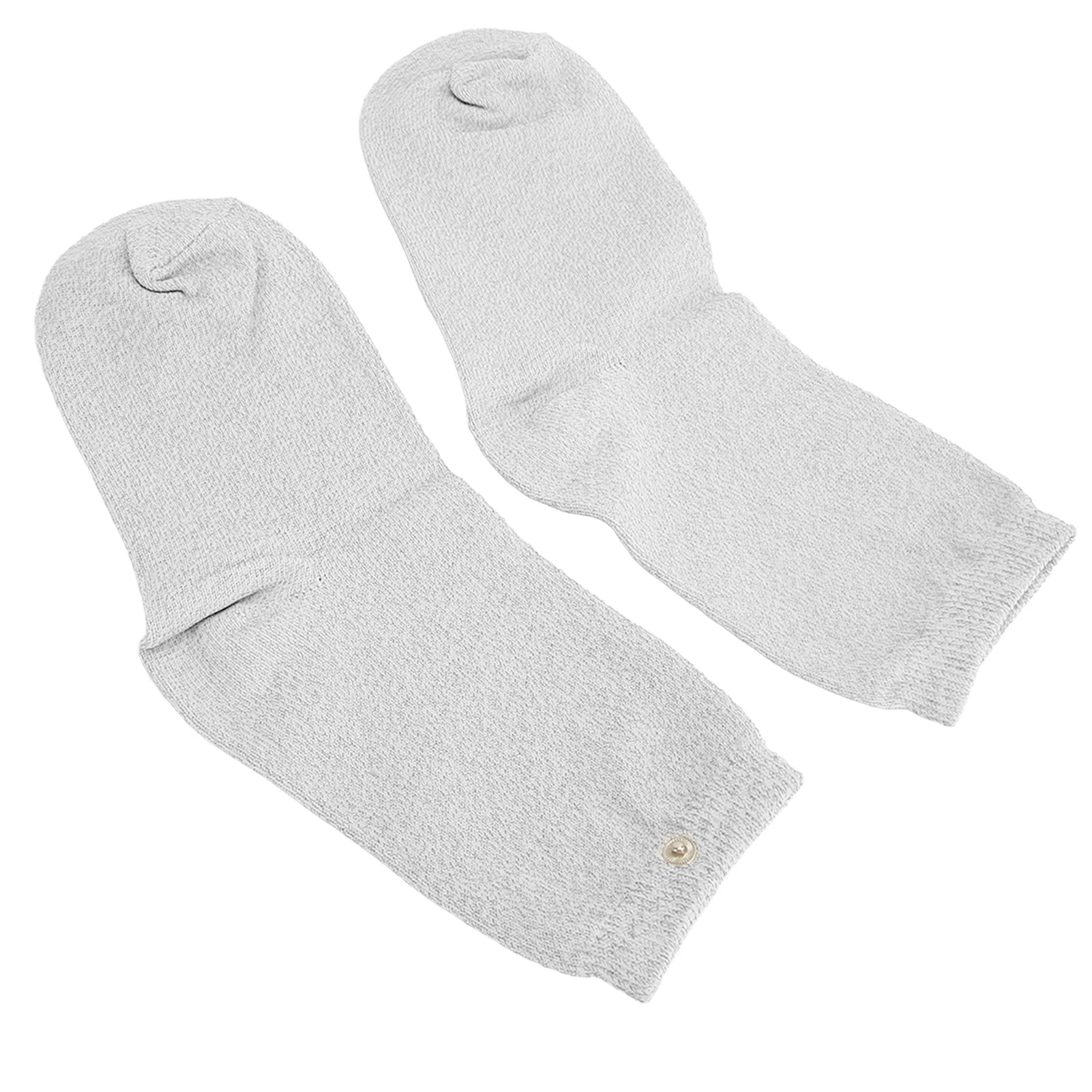 1 Pair of Conductive Socks Elastic Electric Therapy Silver Fiber Conductive Massage Electrode Socks for Arthritis