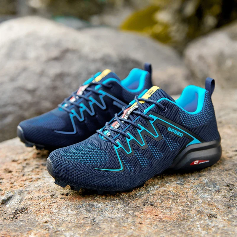 Men Outdoor Hiking Trekking Shoes Climbing Shoes Mountain Outdoor Trainer Non-slip Hunting Tourism Male Comfy Sport Trail Soft diving shoes