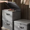 Foldable Fabric Storage Box Multi-Purpose Closet Organizer for Clothes Office Supplies Storage Trunks for Home Organization 3