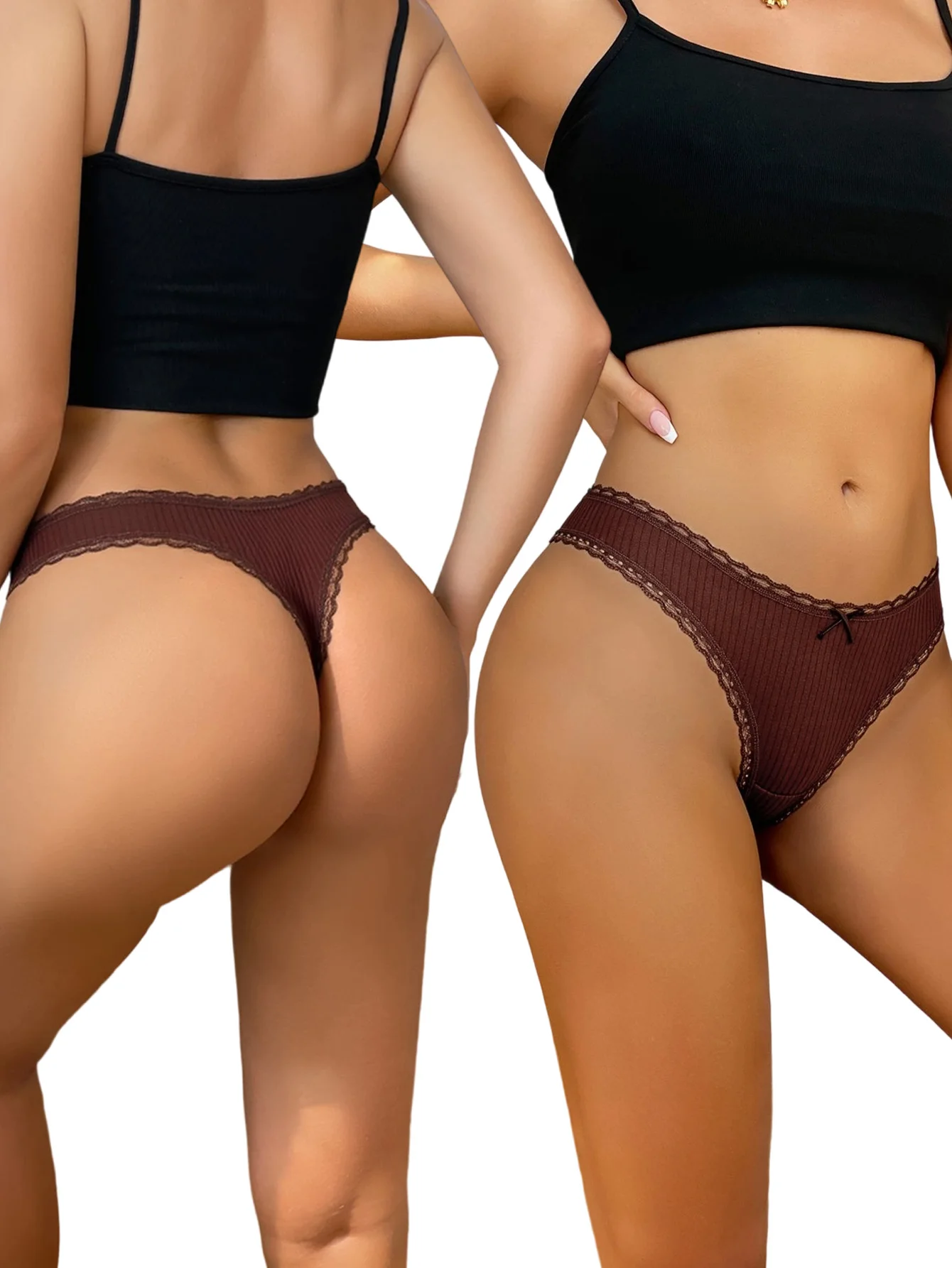 Low-Rise Thongs Set