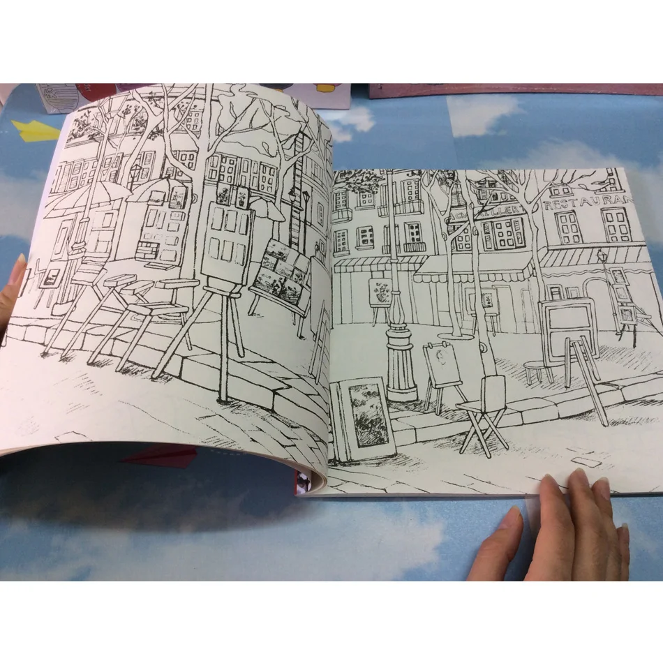 84 Pages My soul Travel coloring Book Secret Garden Style Coloring Books Relieve Stress Kill Time Graffiti Painting Drawing Book