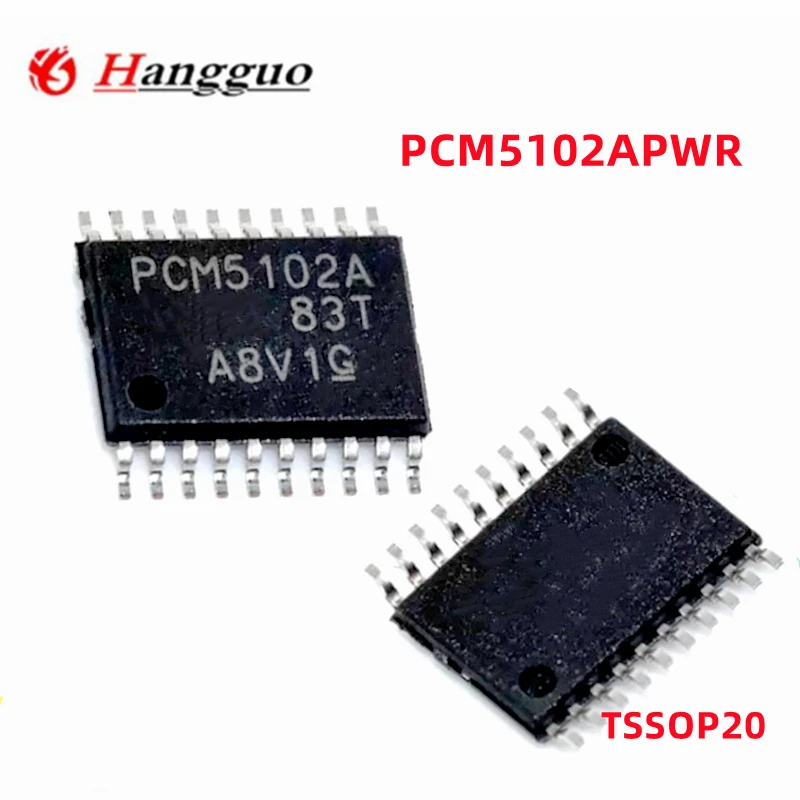 Convertidor digital a analógico, chip IC, PCM5102APWR PCM5102APW PCM5102A PCM5101APWR PCM5101A PCM5101 TSSOP-20, 5-100 unidades por lote