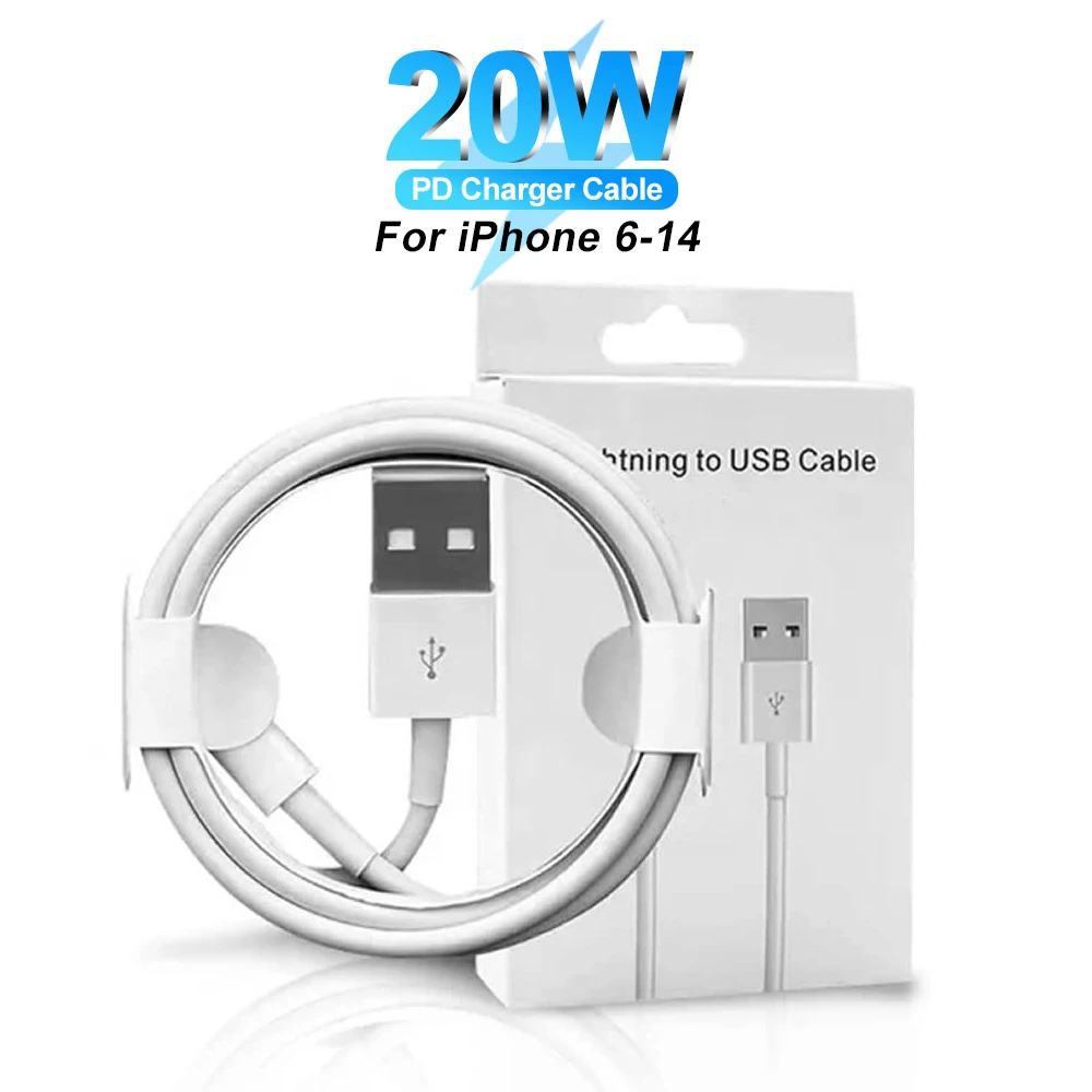 Cavo Usb Pd 20W Per Apple Iphone 14 13 11 12 Pro Max Se Xr 8 7 Telefono A Ricarica Rapida Usb Lightning Date Cable Accessori Per Caricabatterie