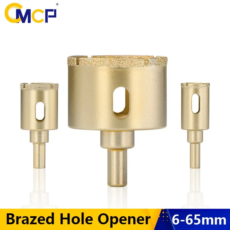 CMCP Core Drill Bit 6-65mm Diamond Brazed Hole Opener for Tile Glass Marble Granite Ceramics Hole Cutter Drilling Tools 