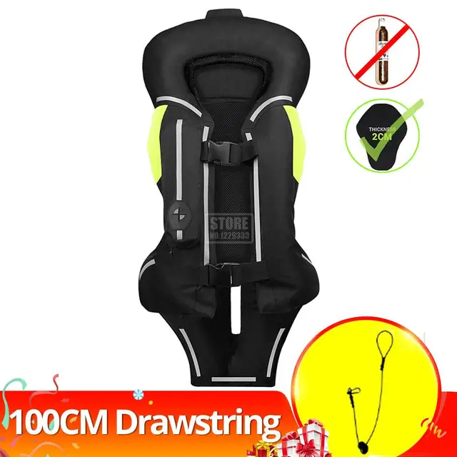 New Motorcycle Jacket Motorcycle Air Bag Vest Moto Air-bag Vest Motocross Racing Riding Airbag System Airbag CE Protector Black Air Bag Vest 4