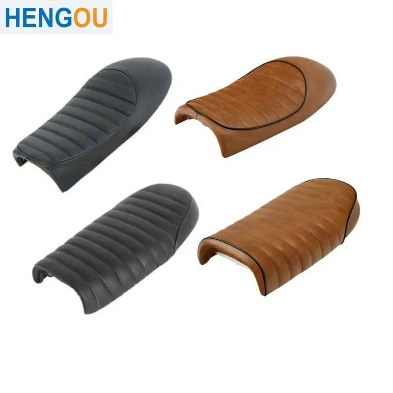 

Motorcycle Universal Vintage Cafe Racer Flat Hump Saddle Seat Fit For Honda CB Suzuki GS Yamaha XJ