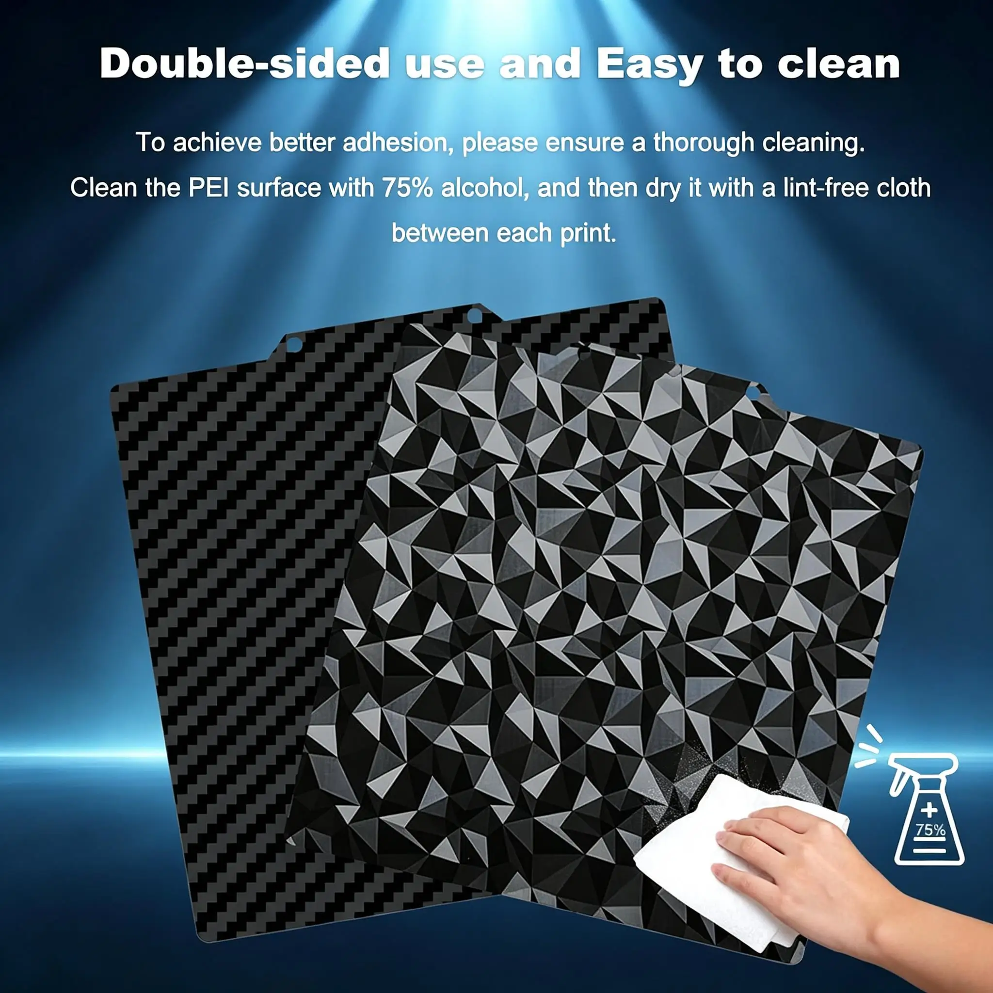 Magnetic PEI Double-Sided Printing Build Plate - 235x235mm