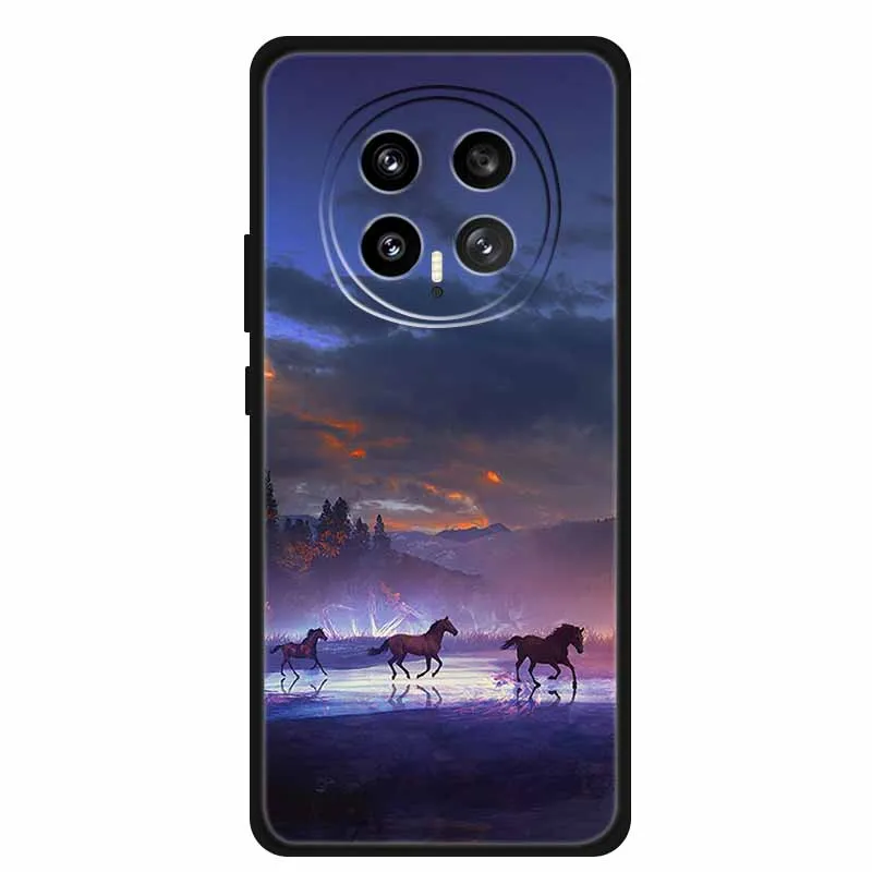 Shockproof Black Silicone Phone Case - Soft and Durable Back Cover