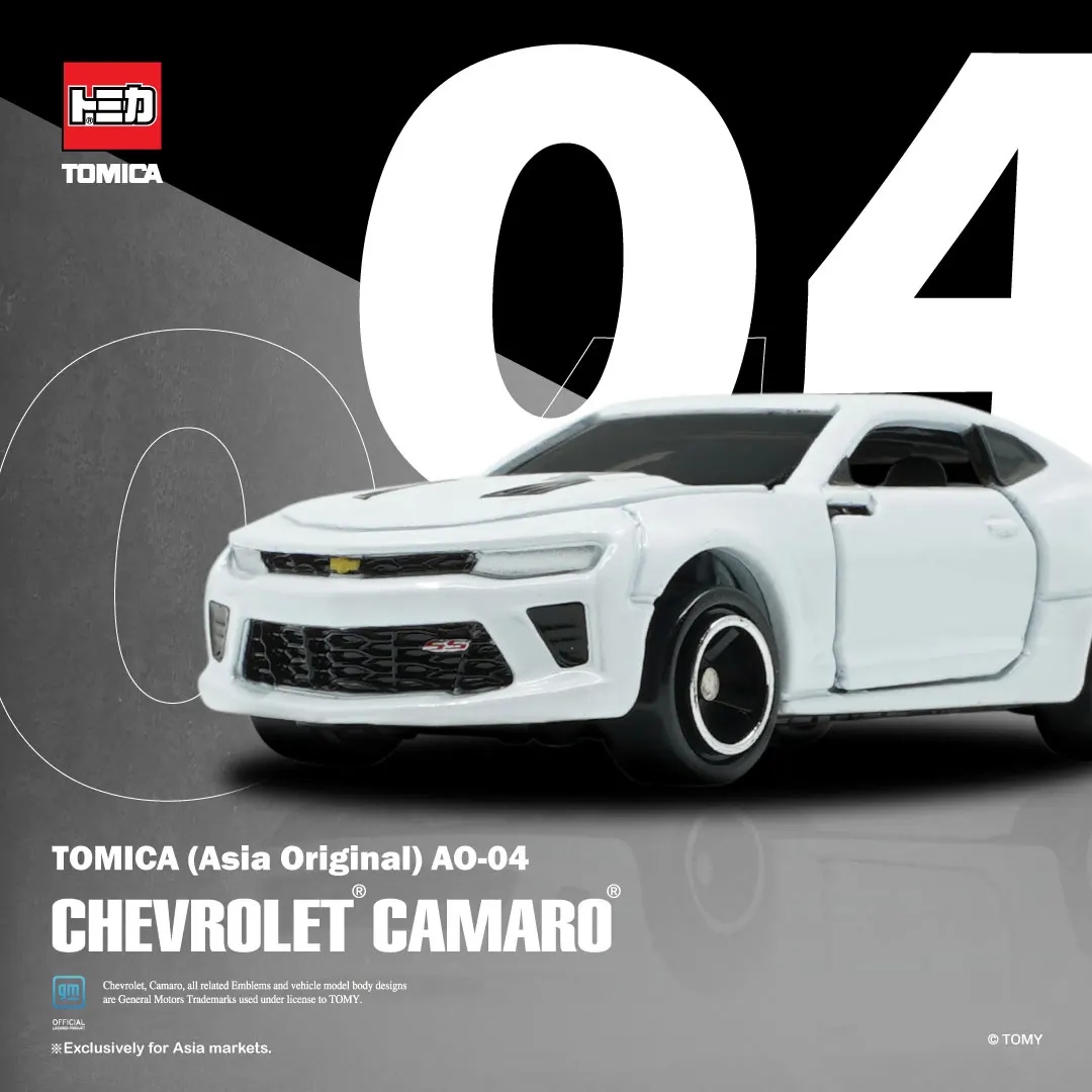 

Takara Tomy Tomica Asia Original AO-04 Chevrolet Camaro (Asia Ver.) 1/67 Alloy Toys Motor Vehicle Diecast Metal Model