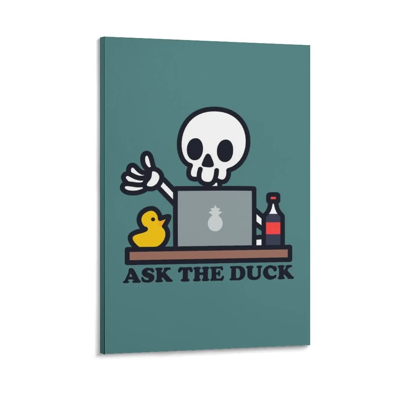 

Ask The Rubber Duck Canvas Painting stickers & posters pictures for wall wall decor bedroom decoration