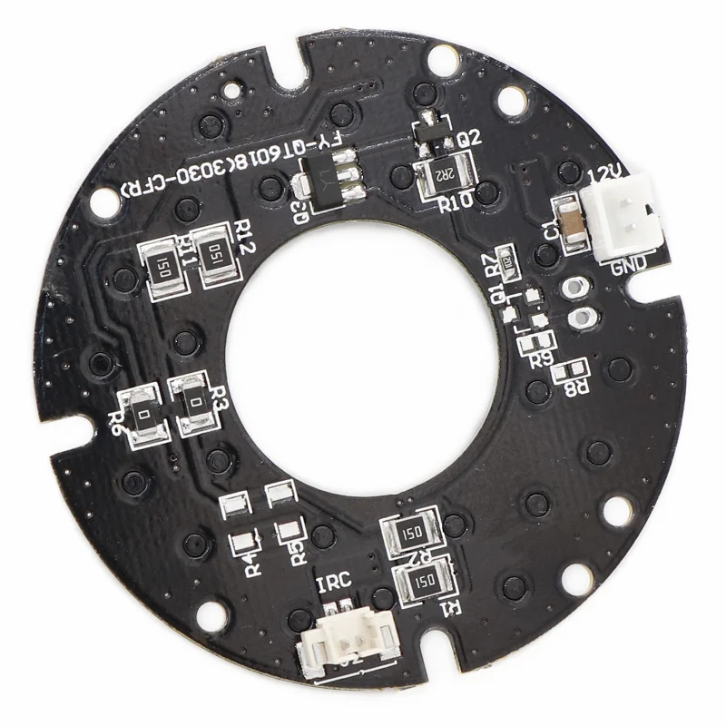 100 degrees CCTV Accessories warm light 8 light Array LED board For Surveillance cameras full color night vision diameter 50mm