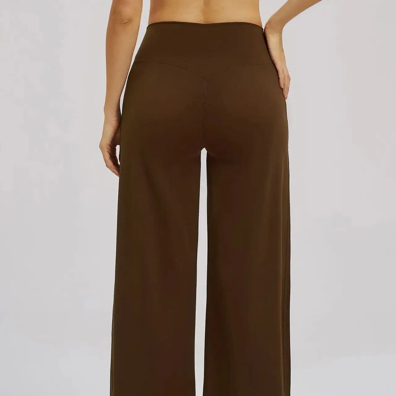Ningyu Casual wide Leg Pants Yoga Pants Women Crossed waist Loose Pants for Outdoor Workout Running and Sports Wide Leg Pants 2