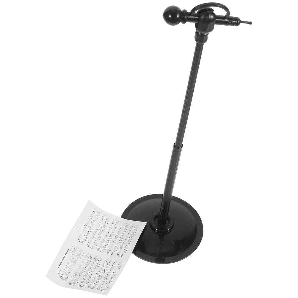 

5 Sets Mini Microphone Furniture Model Desktop Supplies Miniature Fake Combination Funny Decor Tabletop