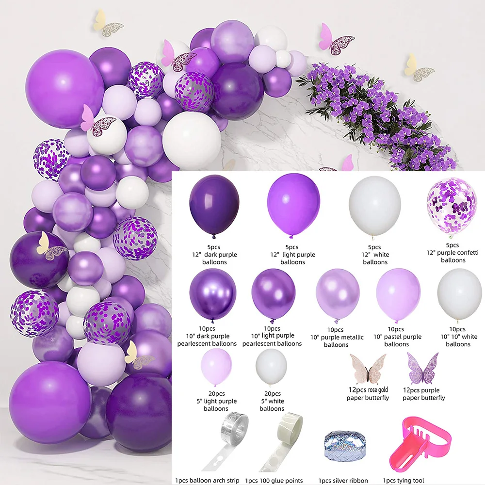 Décorations De Baby Shower Pour Fille Rose, Guirlande De Ballons, Kit  D'arche De Ballons, Autocollants Papillon Pour Décor De Fête De Mariage,  D'anniversaire - Ballons Et Accessoires - AliExpress