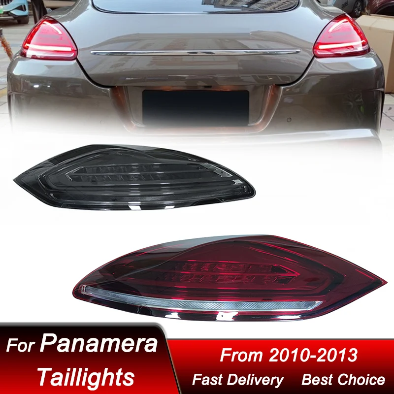 

Автомобильные задние фонари для Porsche Panamera 2010-2013 970.1, новый стиль, полный светодиодный, динамический сигнал поворота, задняя фара в сборе