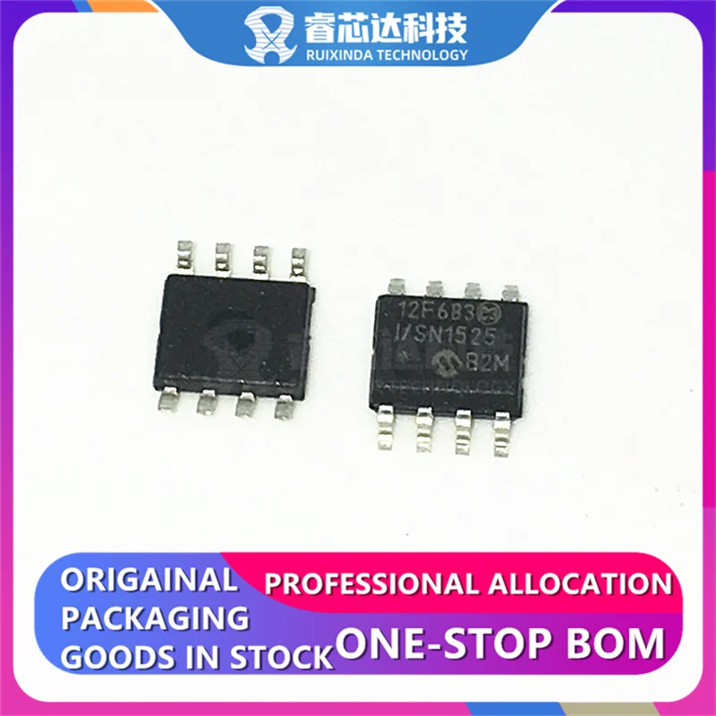 Pic12F683-I/Sn 12 F683 Sop8 Pic12F683T-I/Sn Pic Pic 12F Microcontrollore Ic 8-Bit 20Mhz 3.5Kb (2K X 14) Flash 8-Soic Pic12F683I/Sn