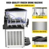 VEVOR Commercial Slushy Ice Machine, 3x15L 800W Slushy Ice Cream Maker,63x45x80 cm Slushy Maker Machine,2 Modes Intelligent LED 3